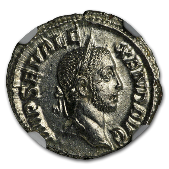 Roman AR Denarius Severus Alexander/Securitas (222-235 AD) MS NGC Roman AR Denarius Severus Alexander/Securitas (222-235 AD) MS NGC